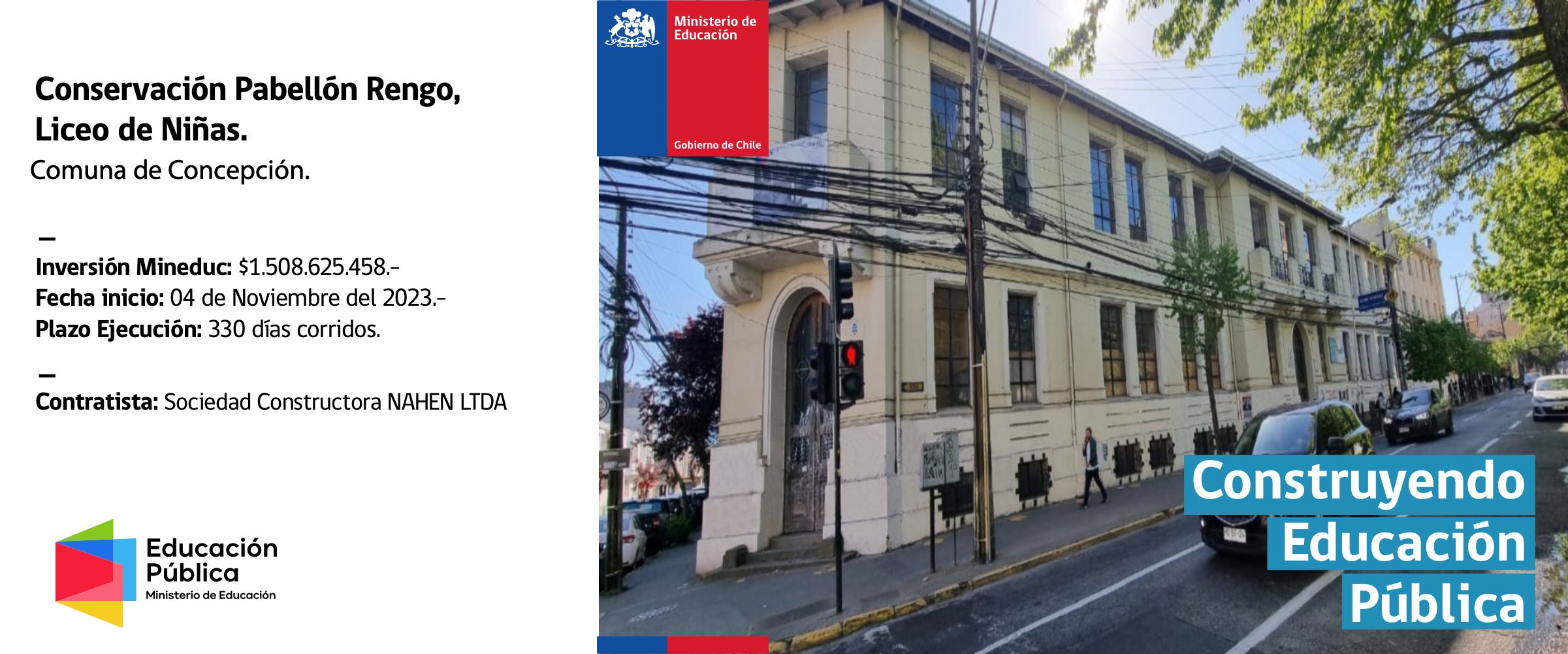 CONSERVACIÓN PABELLON RENGO, LICEO DE NIÑAS
